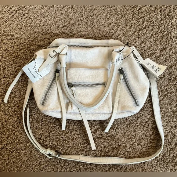 NWT~We The Free Baby Emerson Tote Bag, Free People, Salt Color, Boho Style 🌼 - Picture 7 of 14